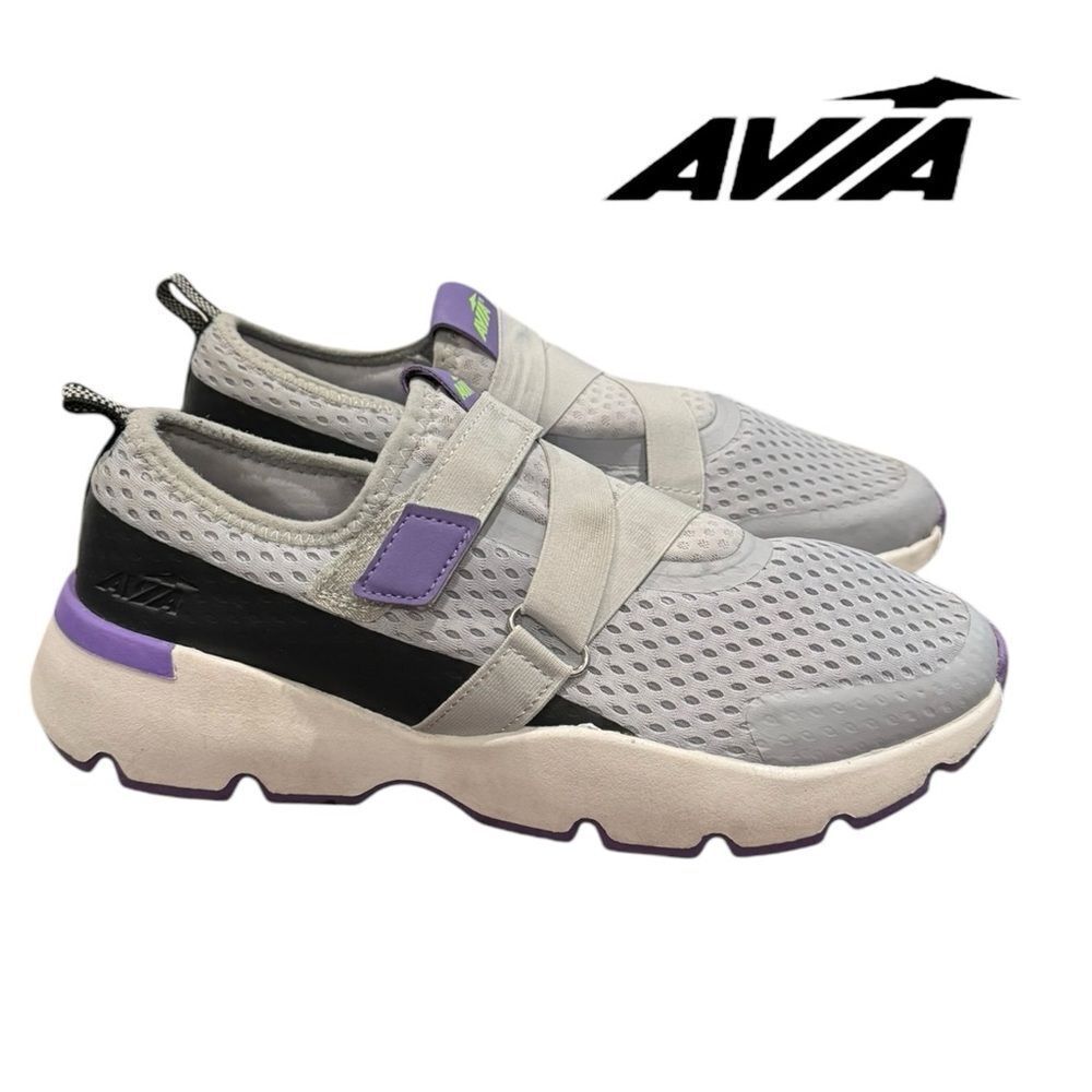 AVIA Women's Easy On Purple Walking Tennis Shoes Sneakers 10